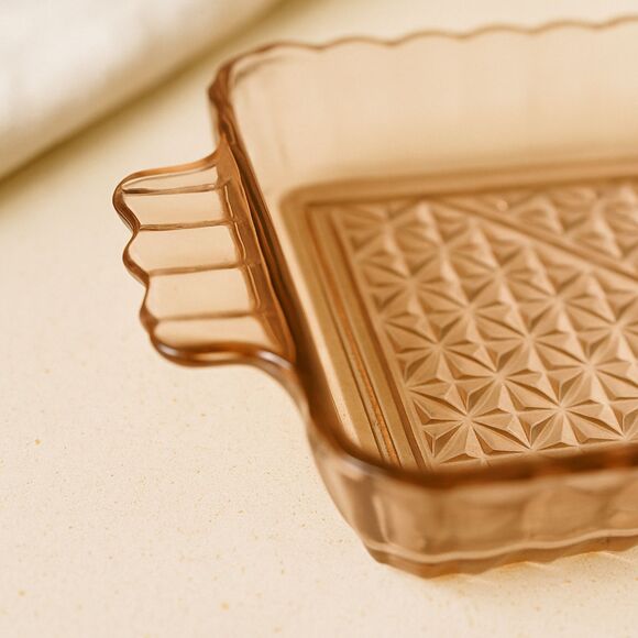 Anchor Hocking | Pink Ribbed Depression Glass Dish 7.5″ L | EUC - Picture 5 of 6